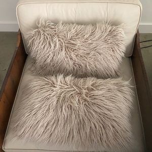 12x18 natural shag throw pillows.